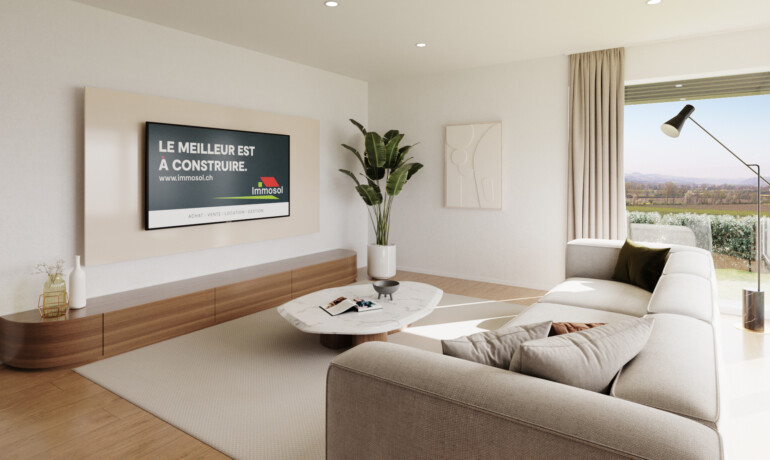 Les Berges de la Petite Glâne: appartement témoin 4.5 pièces